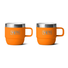 Yeti Rambler 6 oz. Stackable Mugs 2 Pack Image in King Crab Orange