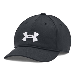 Under Armour Boys' Blitzing Adjustable Hat Image in Black-White