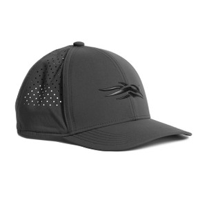 Sitka Icon Plus Mid Pro Trucker Hat Image in Obsidian