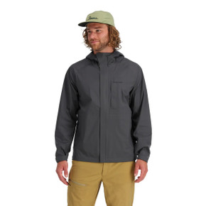 Simms Waypoints Rain Jacket Model Image in Slate
