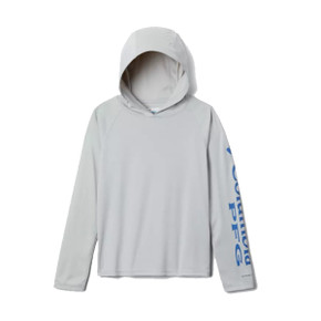 Columbia Kids' PFG Terminal Tackle Hoodie Cool Grey