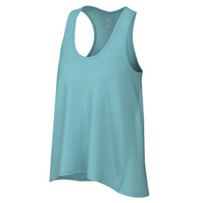 Huk Women's Waypoint Flow Tank Front Image in Marine Blue