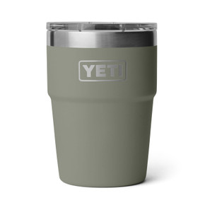 Yeti Rambler 16 oz. Stackable Cup with Magslider Lid Single Image in Pampa Green
