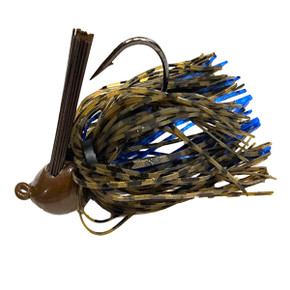 Image of the Chompers Skirted Flipping Brush Jig in Okeechobee Craw