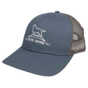 Over Under Lateral Logo Mesh Back Hat - Muted Blue