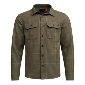 Sitka Hardwood Heavyweight Flannel Image in Deep Hemlock Fall Plaid