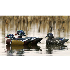 Flambeau Storm Front 2 Classic Floater Wood Ducks, 6 Pack Field Image