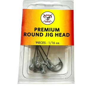 Head Hunter Lures Premium Round Natural Jig Heads