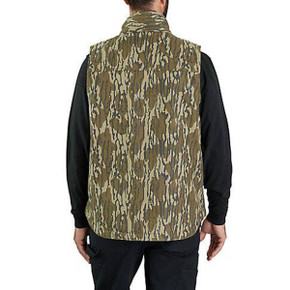 Carhartt Rugged Flex Duck Loose Fit Sherpa-Lined Vest Back Image