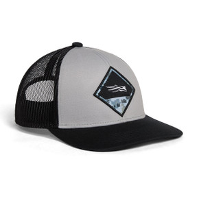 Sitka Optifade Badge Mid Pro Trucker Hat Image in Field Gray