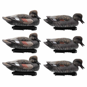 Final Approach HD Gadwall Floating Dabbler Duck Decoys - Pack of 6 Image