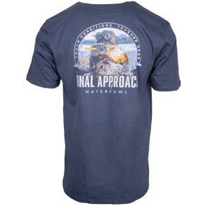 image of Final Approach Mallard's Final Approach T-Shirt - Navy - Back.