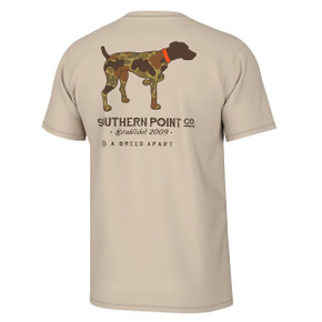 Southern Point Co Vintage Camo Greyton Short Sleeve Tee - Sandstone