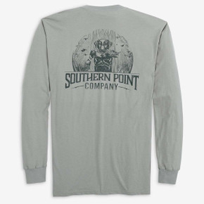 Southern Point Co Lab Retrievers Long Sleeve Tee - Gun Metal