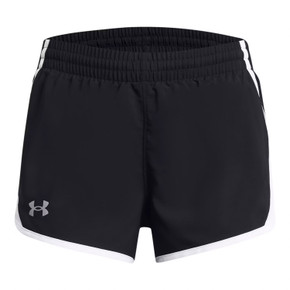 Image of the Under Armour Girls' Fly-By 3 Shorts in Black-White