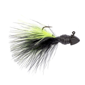 Strike King Tour Grade Hair Jig - Black Chartreuse