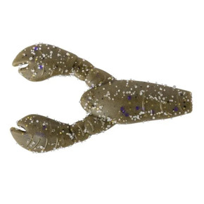 Great Lakes Finesse Snack Craw, 6 Pack - Green Pumpkin Purple Flake