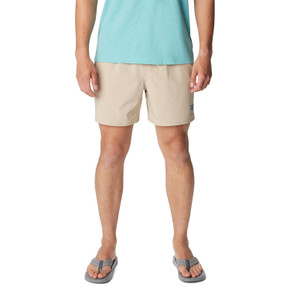 Columbia PFG Terminal Roamer Stretch Shorts Front Image in Ancient Fossil