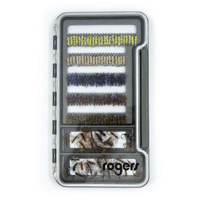 filled image of Rogers Elite Slim Fly Box Large – Slit Foam & Magnetic Compartment.