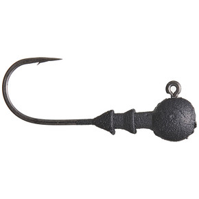 Great Lakes Finesse Stealth Ball Jighead Size 1, 3 Pack - Matte Black