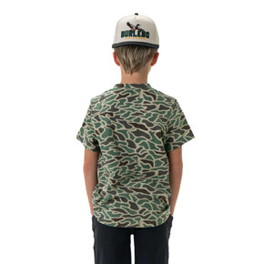 Burlebo Youth Retro Duck Camo Short-Sleeve Tee Back Image