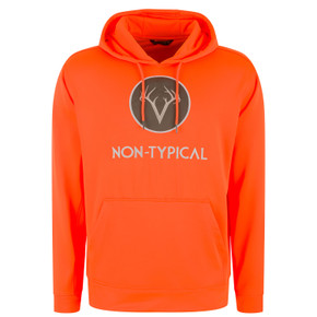 Drake Waterfowl Non Typical Performance Hoodie with Agion Active X2 Image in Blaze Orange