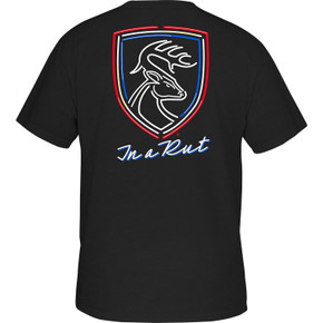 Drake Waterfowl Non-Typical Americana Neon In A Rut T-Shirt Back Image