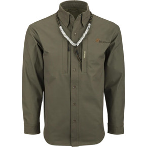 McAlister Microfleece Softshell Waterfowler's Shirt - Olive image
