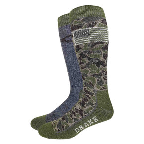 Drake Waterfowl Ameri-Camo Merino Wool Blend Boot Sock, 2 Pack Image