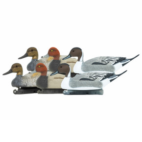 G&H Decoys Salt Marsh Mixed Redhead, Pintail, and Gadwall Drake Duck Decoys, 6 Pack Image