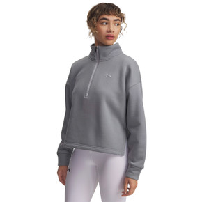 Under Armour Women's Armour Fleece 1/2 Zip image in Mod Gray Full Heather