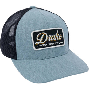 Drake Herringbone Patch Mesh Back Cap image in monument grey heather
