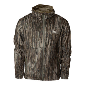 Banded Rain Rally Packable Waterproof Jacket Front Image in Realtree Legacy