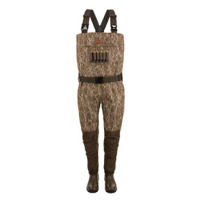 Drake Waterfowl Hardline Insulated Breathable Wader Image in Mossy Oak Bottomland