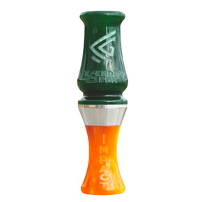 Legendary Gear Impact Single Reed Duck Call image in Green-Orange Pearl