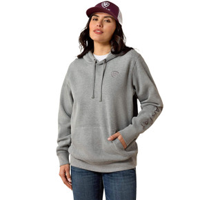 Ariat Women's Logo 2.0 Hoodie image in Heather Grey
