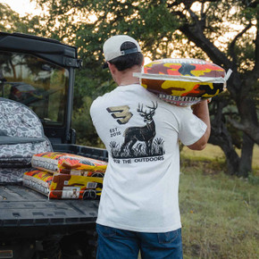 Burlebo Short Sleeve Tee For The Outdoors Oatmeal back image