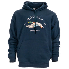 Image of the Rogers Vintage Mallard Flight Hoodie in Navy