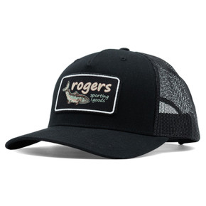 Image of the Rogers Neon Trout Hat in Richardson 112FP Black/Black