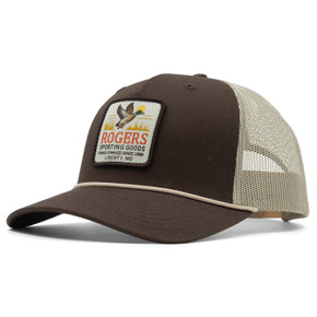 Image of the Rogers Retro Mallard Rope Hat in Brown/Tan