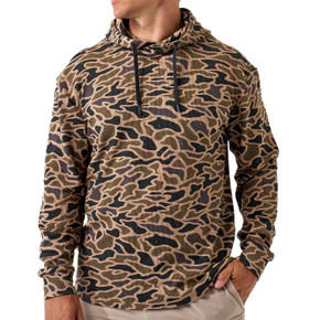 Front Image of the Burlebo Thermal Hoodie in Gauge Camo.