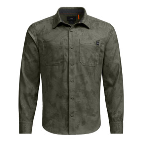 Sitka Bridger Camo Long-Sleeve Flannel Image in Hemlock Green Camo