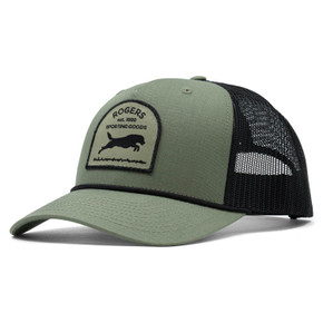 Image of the Rogers Richardson Retriever Patch Rope Hat in Loden/Black