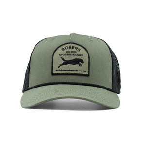 Front image of the Rogers Richardson Retriever Patch Rope Hat.