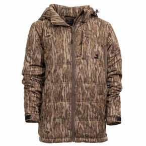 Image of the Rogers Sporting Goods Youth Covert G2 Whitetail Jacket in Mossy Oak Bottomland