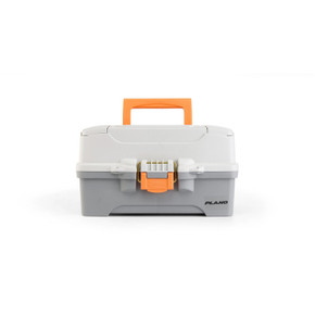 Plano Two-Tray Tackle Box image in Light Grey/Dark Grey Double