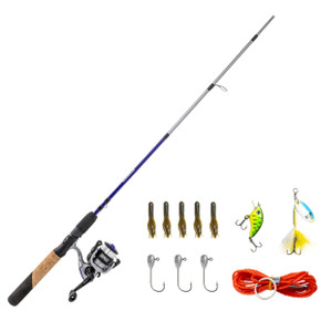 Zebco Ready Tackle 5'6" 2-Piece Medium-Light Spincast Combo with All Purpose Tackle