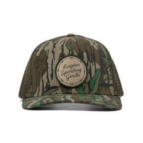 Front view image of the Rogers Barbwire Greenleaf Slate Hat.