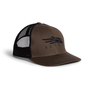Sitka Icon Mid Trucker Hat image in Bark