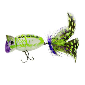 Image of the Arbogast HulaPopper 2.2 Fishing Lure in White Zombie